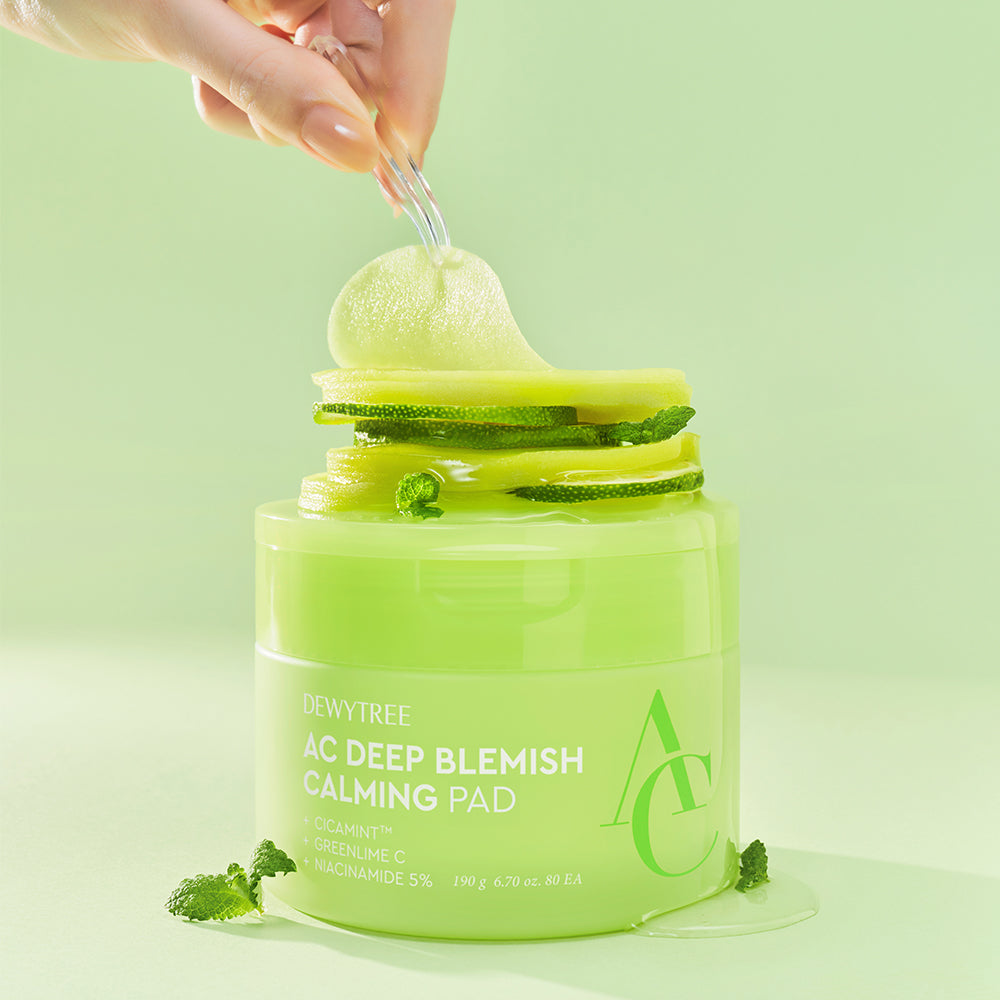 DEWYTREE AC Deep Blemish Calming Pad Beruhigende & klärende Toner-Pads 80 Pads