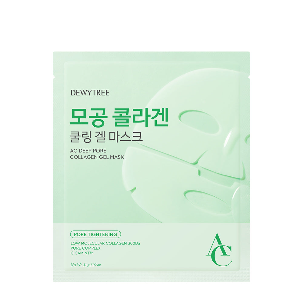 DEWYTREE AC Deep Pore Collagen Gel Mask Sheet Firming Hydrogel Mask for Pores & Elasticity 1 Piece