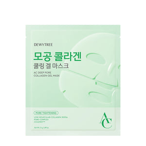 DEWYTREE AC Deep Pore Collagen Gel Mask Sheet Straffende Hydrogel-Maske für Poren & Elastizität 1 Stück
