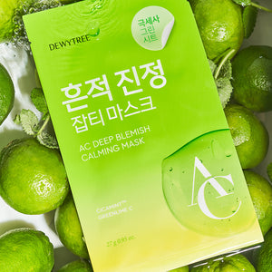 DEWYTREE AC Deep Blemish Calming Mask Sheet - Beruhigende Tuchmaske für unreine und empfindliche Haut 1 Stück