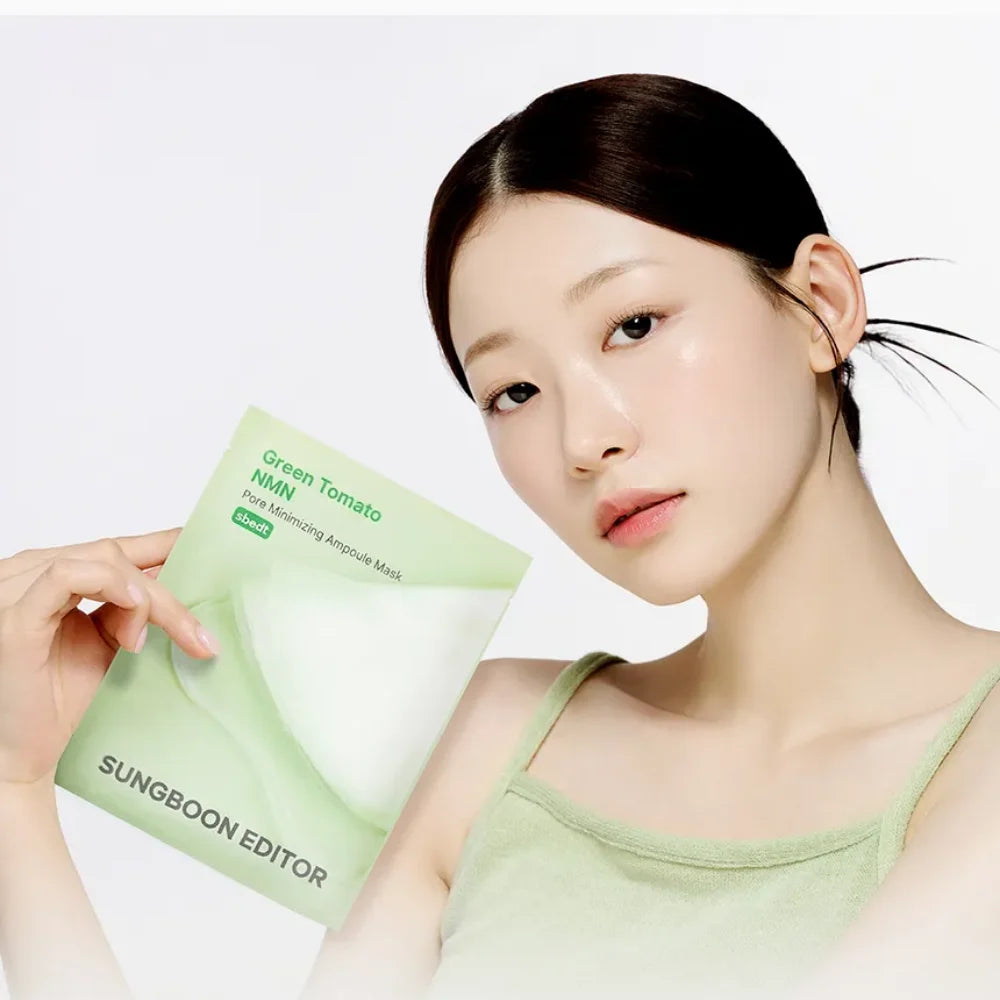 Sungboon Editor Green Tomato NMN Pore Lifting Ampoule Mask 23g