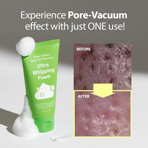 Sungboon Editor Green Tomato Deep Pore Cleansing Ultra Whipping Foam 120ml