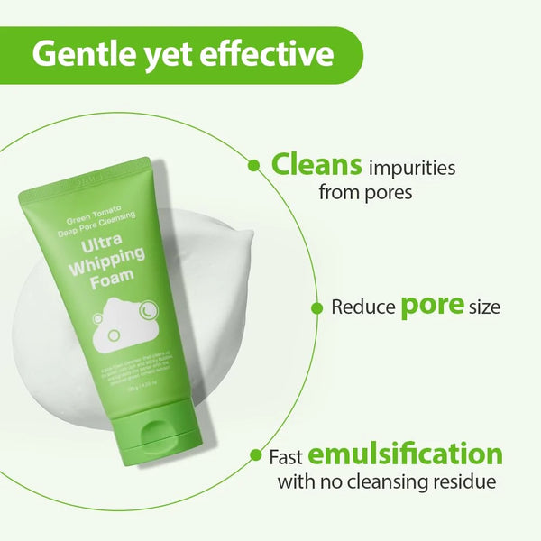 Sungboon Editor Green Tomato Deep Pore Cleansing Ultra Whipping Foam 120ml