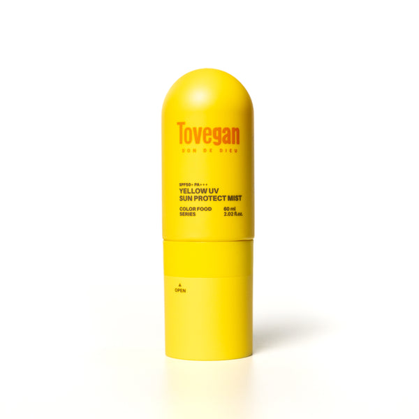 Tovegan Colorfood Series Gelber UV-Sonnenschutzspray SPF50+ PA+++