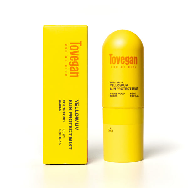Tovegan Colorfood Series Gelber UV-Sonnenschutzspray SPF50+ PA+++