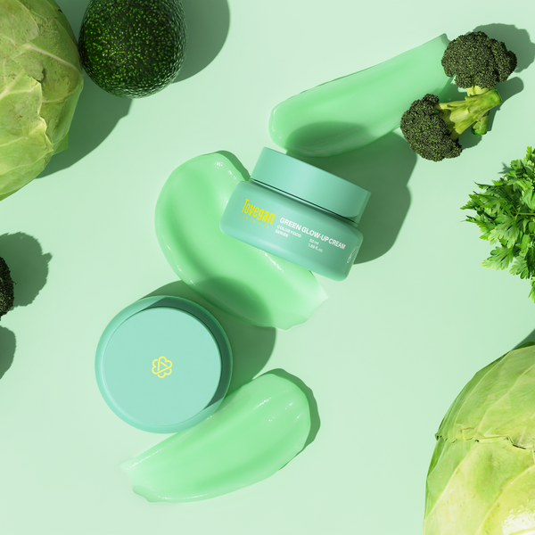 Crème éclat verte de la gamme Color Food Series de TOVEGAN