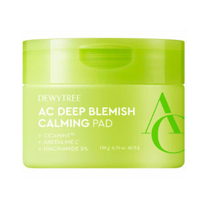 DEWYTREE AC Deep Blemish Calming Pad Beruhigende & klärende Toner-Pads 80 Pads