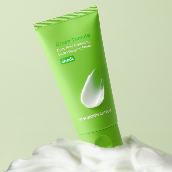 Sungboon Editor Green Tomato Deep Pore Cleansing Ultra Whipping Foam 120ml