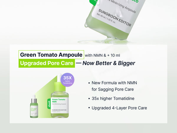 Sungboon Editor Green Tomato NMN Pore Minimizing Ampoule 40ml