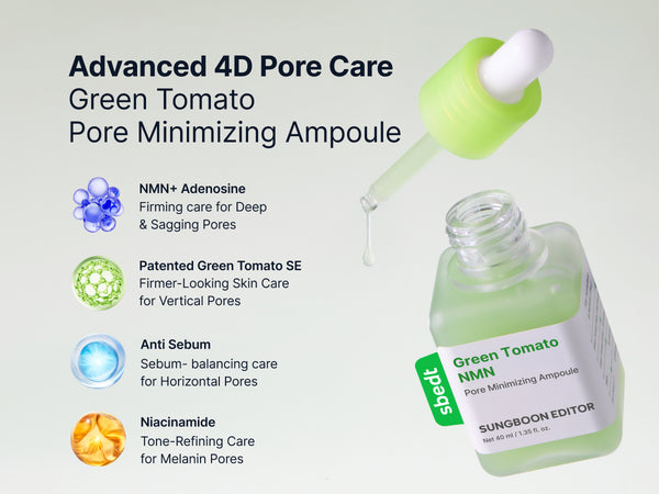 Sungboon Editor Green Tomato NMN Pore Minimizing Ampoule 40ml