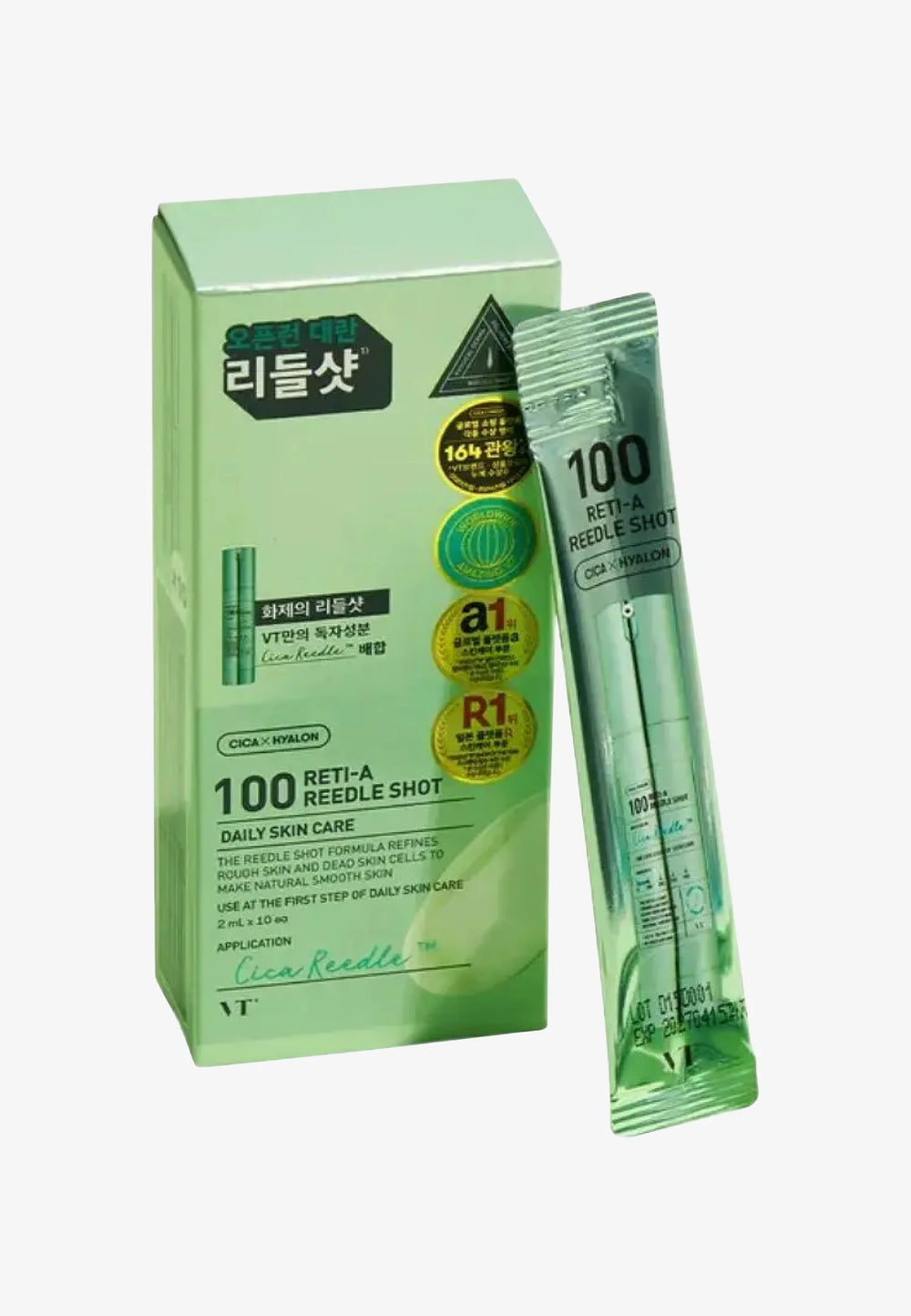 VT Cosmetics Reti-A Reedle Shot 100 Intensiv pflegende Ampullenkur mit Retinol 10 x 2 ml