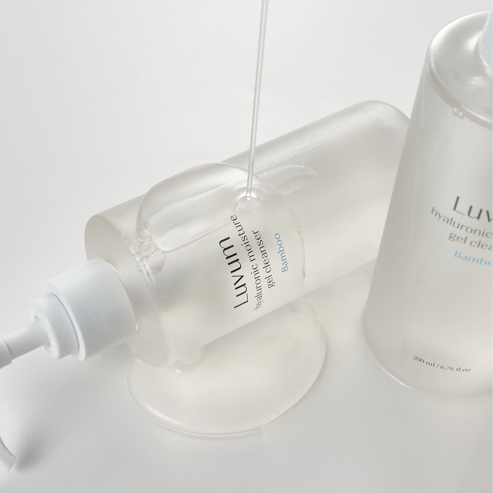 LUVUM Moisturizing Facial Cleansing Gel with Bamboo Extract and Hyaluronic Acid 200ml