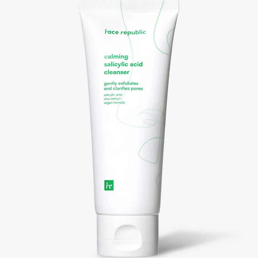 Face Republic Calming Salicylic Acid Cleanser 100ml - Soothing BHA Cleanser against blemishes & excess sebum