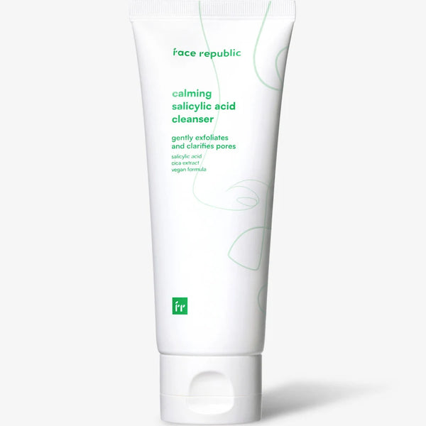 Face Republic Calming Salicylic Acid Cleanser 100ml - Soothing BHA Cleanser against blemishes & excess sebum